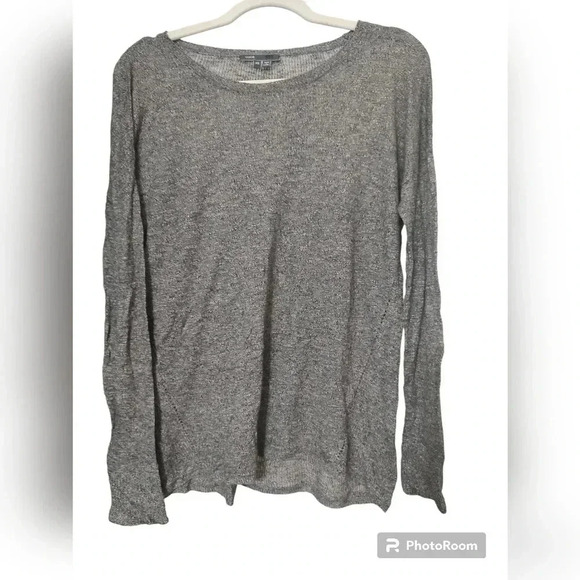 Vince Women's Charcoal Gray Lightweight Long Sleeve Sweater - Picture 1 of 4
